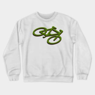 3d map in the shape of a bicycle. Crewneck Sweatshirt